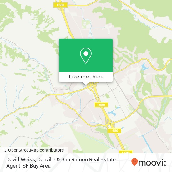 David Weiss, Danville & San Ramon Real Estate Agent map