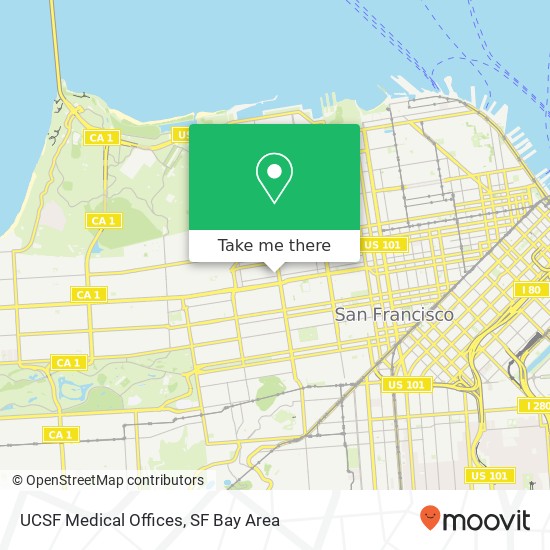 Mapa de UCSF Medical Offices