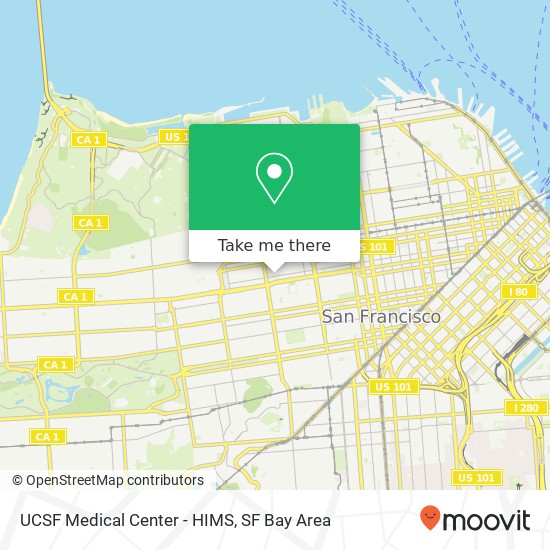 UCSF Medical Center - HIMS map