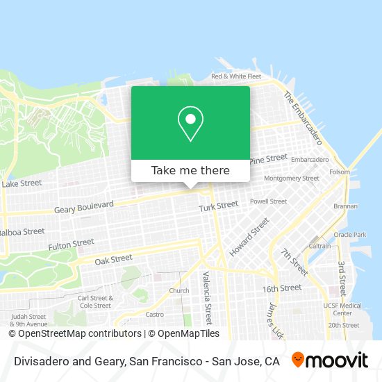 Divisadero and Geary map