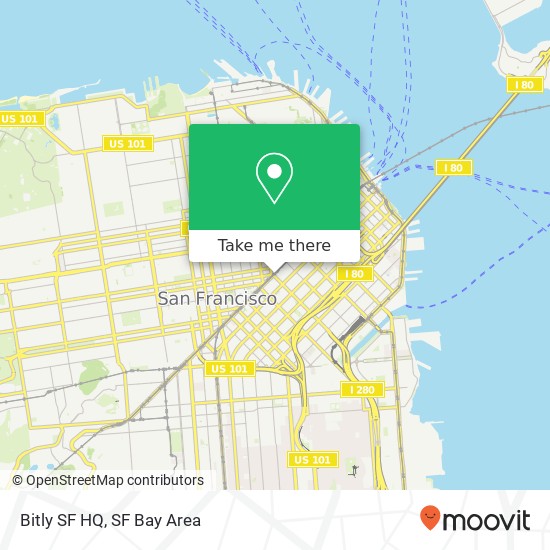 Mapa de Bitly SF HQ