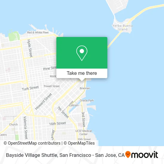 Bayside Village Shuttle map