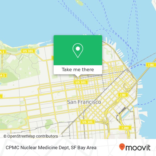 CPMC Nuclear Medicine Dept map