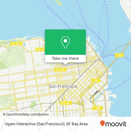 Mapa de Ugam Interactive (San Francisco)