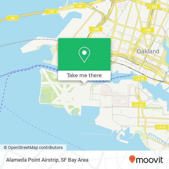 Alameda Point Airstrip map
