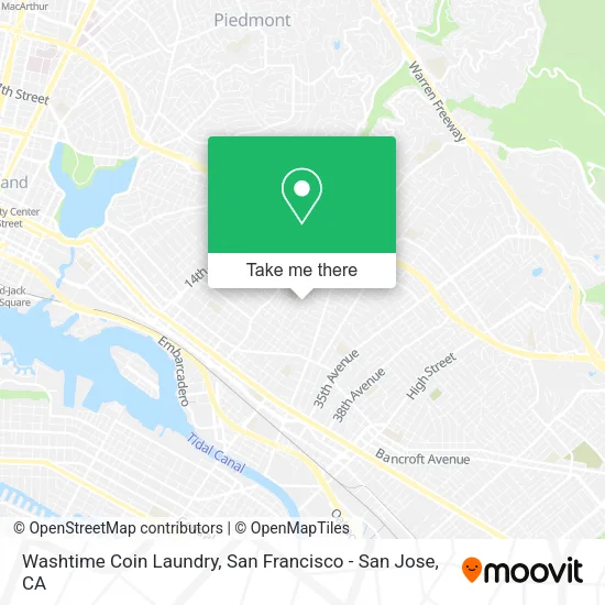 Mapa de Washtime Coin Laundry