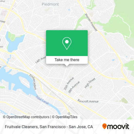 Fruitvale Cleaners map