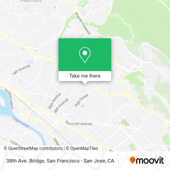38th Ave. Bridge map
