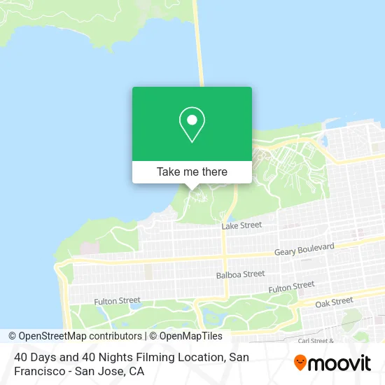 40 Days and 40 Nights Filming Location map