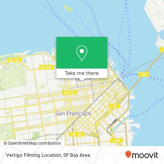 Mapa de Vertigo Filming Location