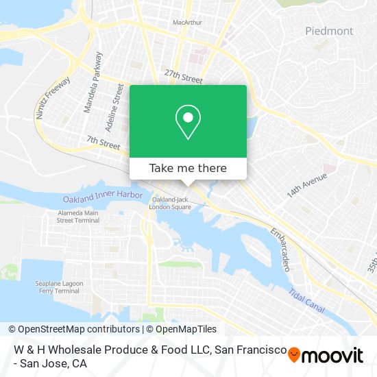 W & H Wholesale Produce & Food LLC map