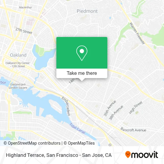 Highland Terrace map