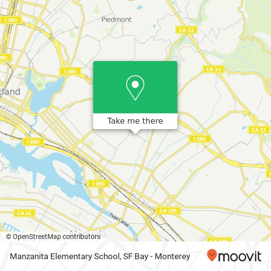 Manzanita Elementary School map