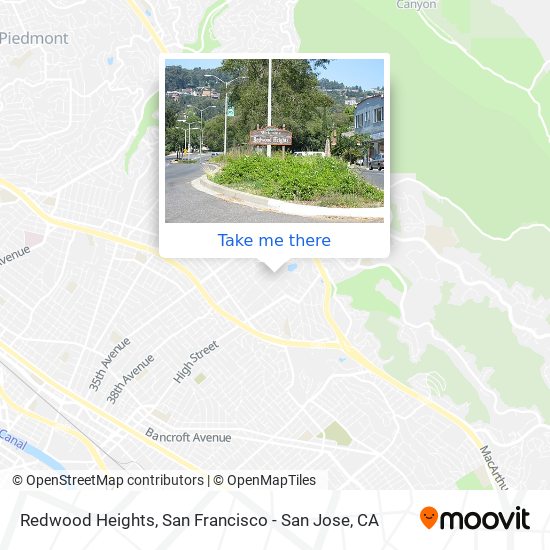 Mapa de Redwood Heights