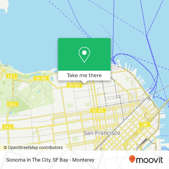Mapa de Sonoma in The City