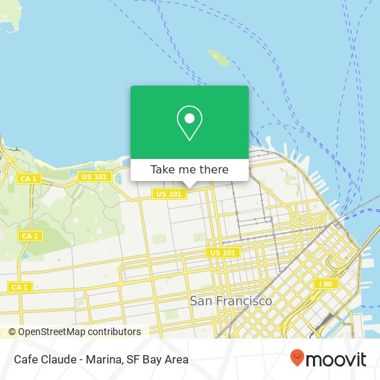 Mapa de Cafe Claude - Marina