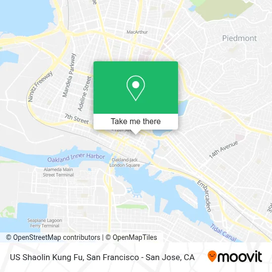 US Shaolin Kung Fu map