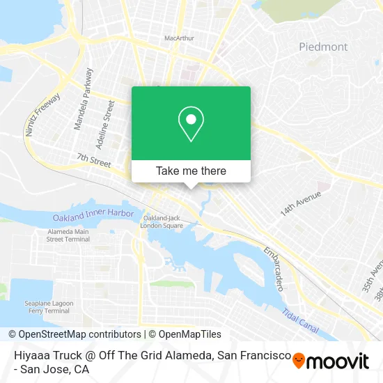 Hiyaaa Truck @ Off The Grid Alameda map