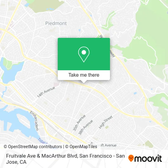 Mapa de Fruitvale Ave & MacArthur Blvd
