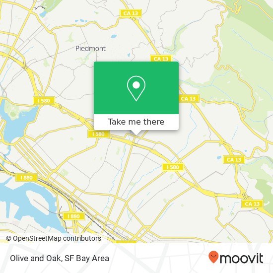 Mapa de Olive and Oak