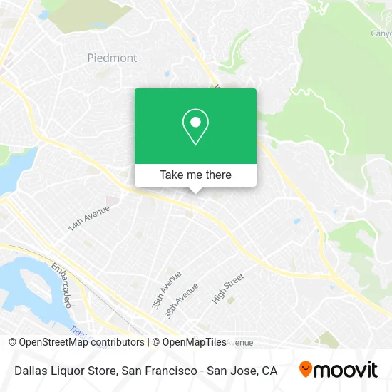 Dallas Liquor Store map