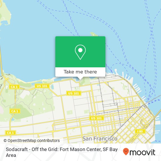 Sodacraft - Off the Grid: Fort Mason Center map