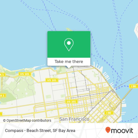 Compass - Beach Street map