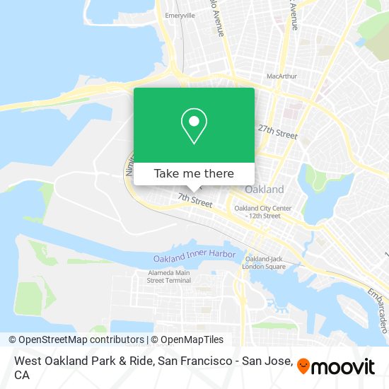 West Oakland Park & Ride map