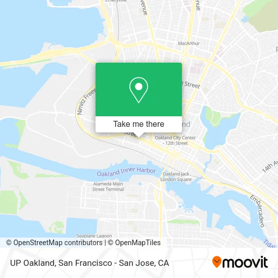UP Oakland map
