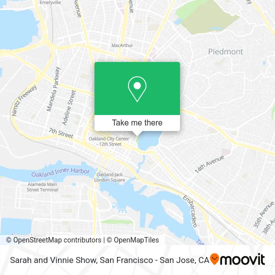 Sarah and Vinnie Show map