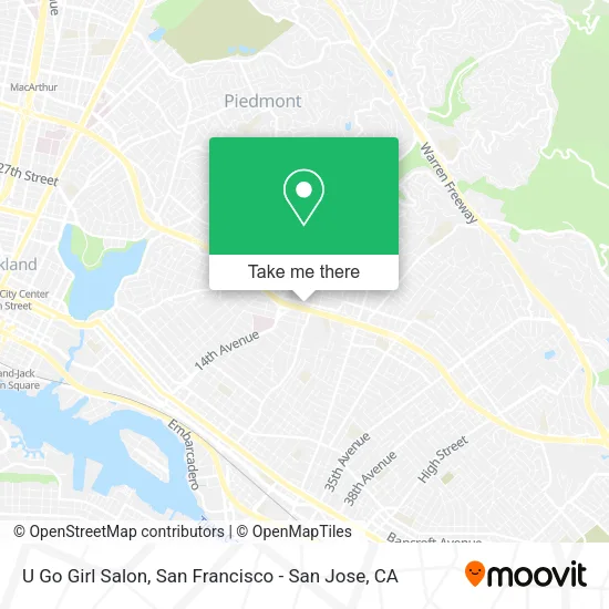 Mapa de U Go Girl Salon