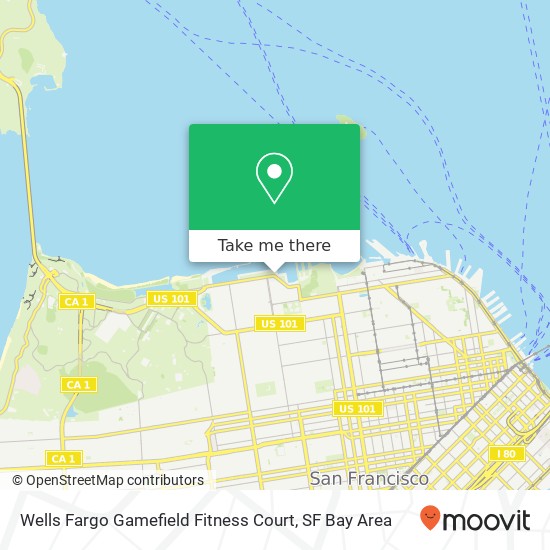 Mapa de Wells Fargo Gamefield Fitness Court