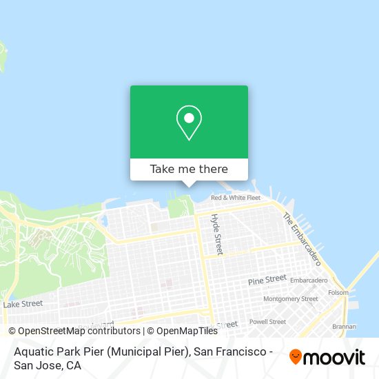 Aquatic Park Pier (Municipal Pier) map