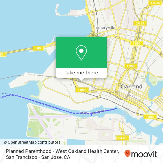 Planned Parenthood - West Oakland Health Center map