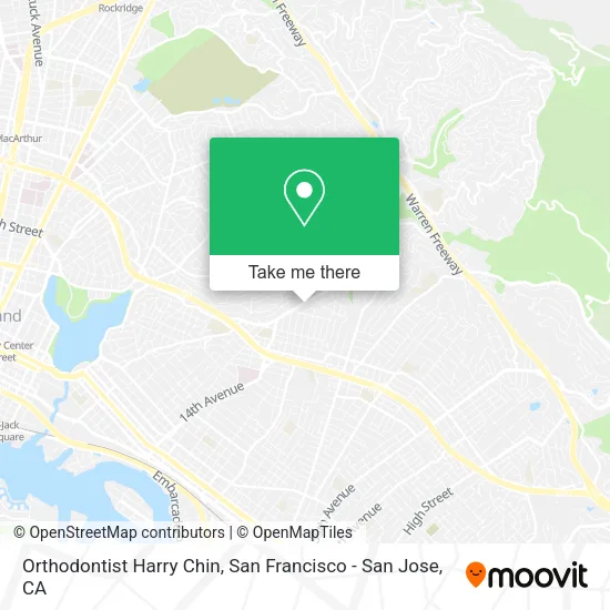 Mapa de Orthodontist Harry Chin