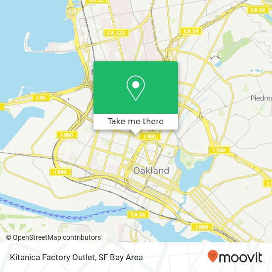 Kitanica Factory Outlet map