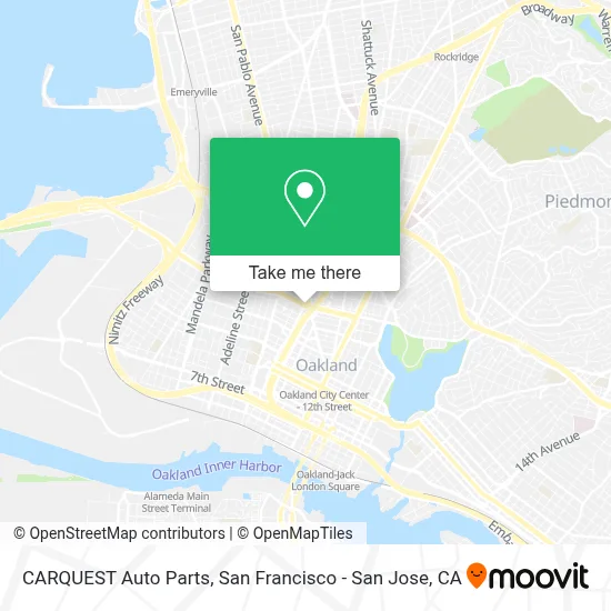 CARQUEST Auto Parts map