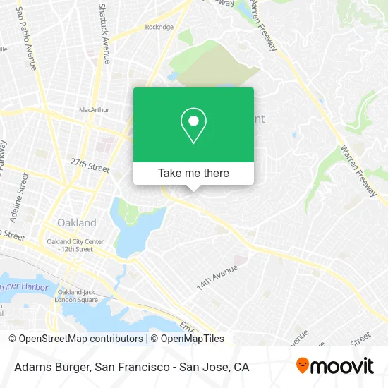 Mapa de Adams Burger