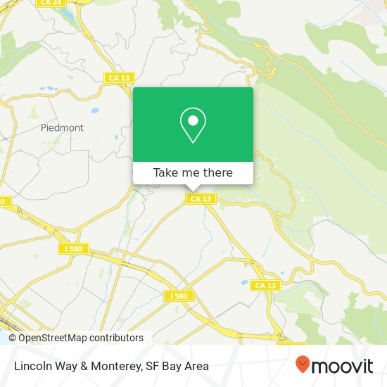 Mapa de Lincoln Way & Monterey