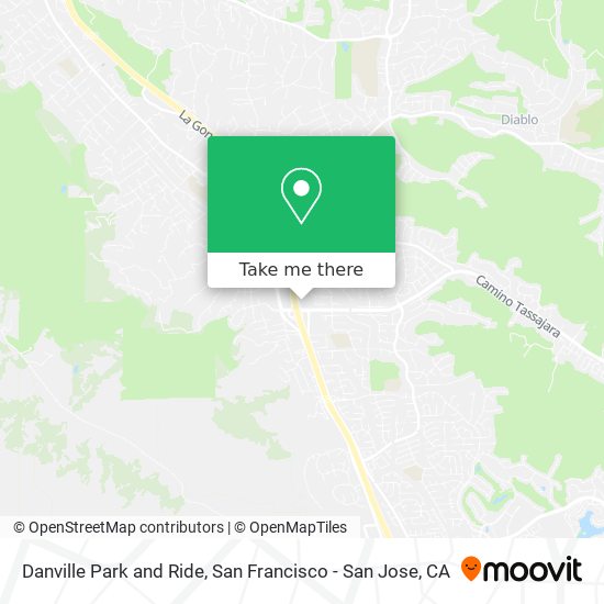 Danville Park and Ride map