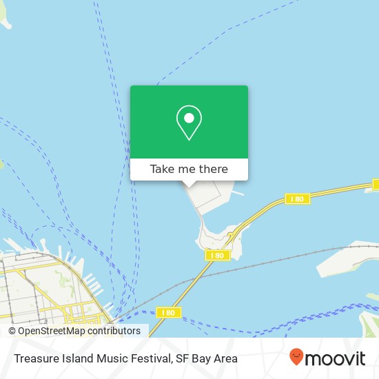 Treasure Island Music Festival map