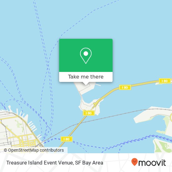 Treasure Island Event Venue map