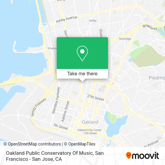 Oakland Public Conservatory Of Music map