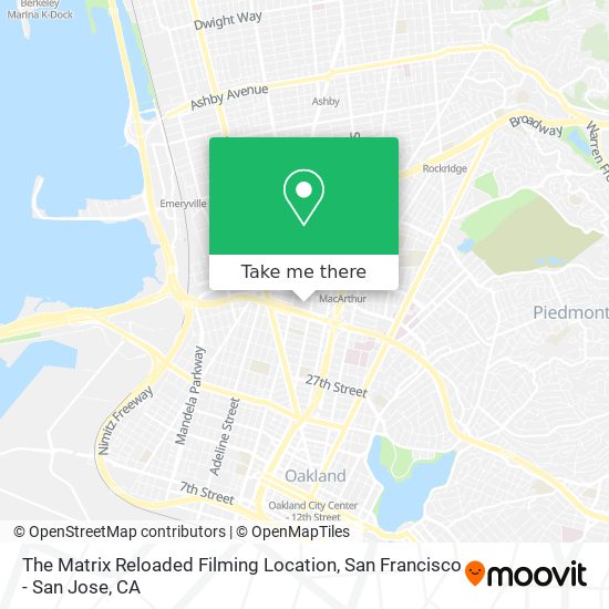The Matrix Reloaded Filming Location map