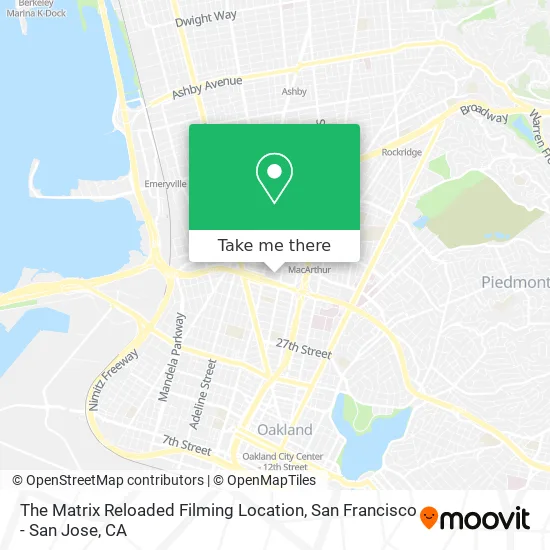 The Matrix Reloaded Filming Location map