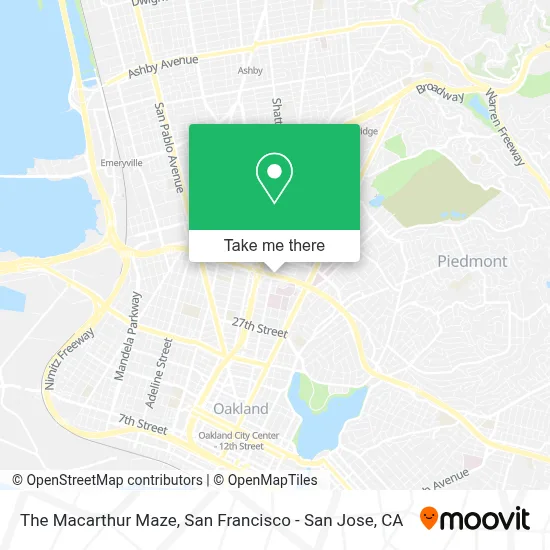 The Macarthur Maze map