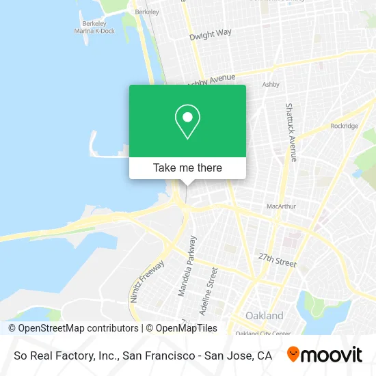 Mapa de So Real Factory, Inc.
