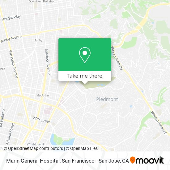 Marin General Hospital map