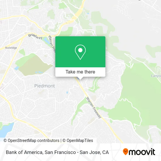 Mapa de Bank of America