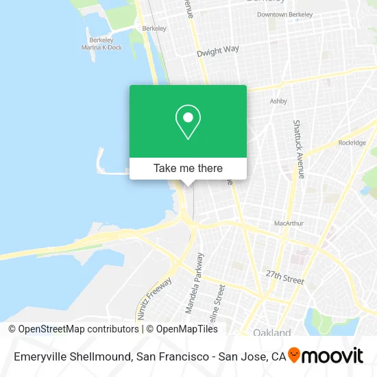 Emeryville Shellmound map